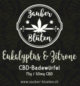 [253635] CBD - Badewürfel Eukalyptus & Zitrone