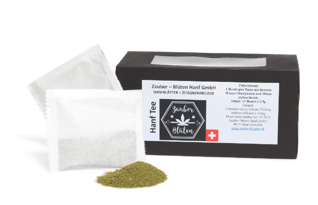 [457457] Hanf Tee mit Zitronenmelisse 15 Beutel