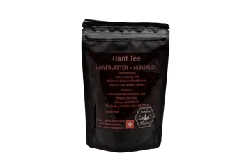 [000000711] Hanf Tee mit Hibiskus offen 40g
